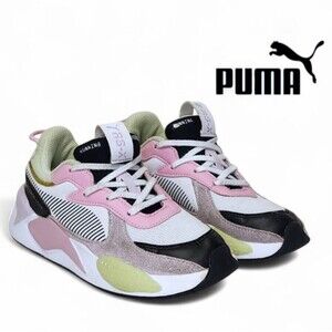 Puma Girls Kids RS-X Bouquet Lace up Running Sneakers Pink White Size 2.5